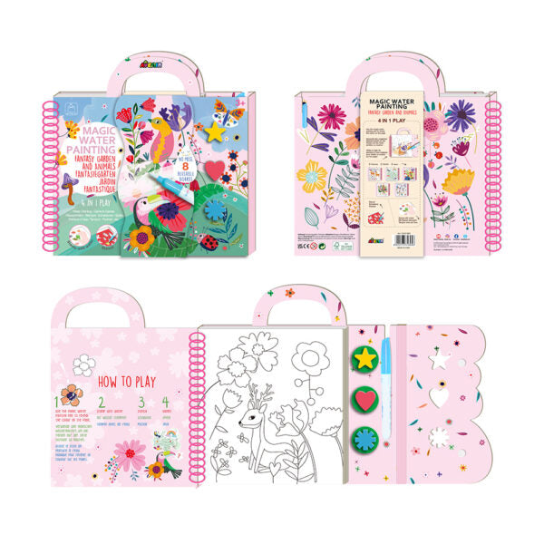 Avenir - Magic Water Painting (8Pcs/Display-4 Asst) - Limolin 