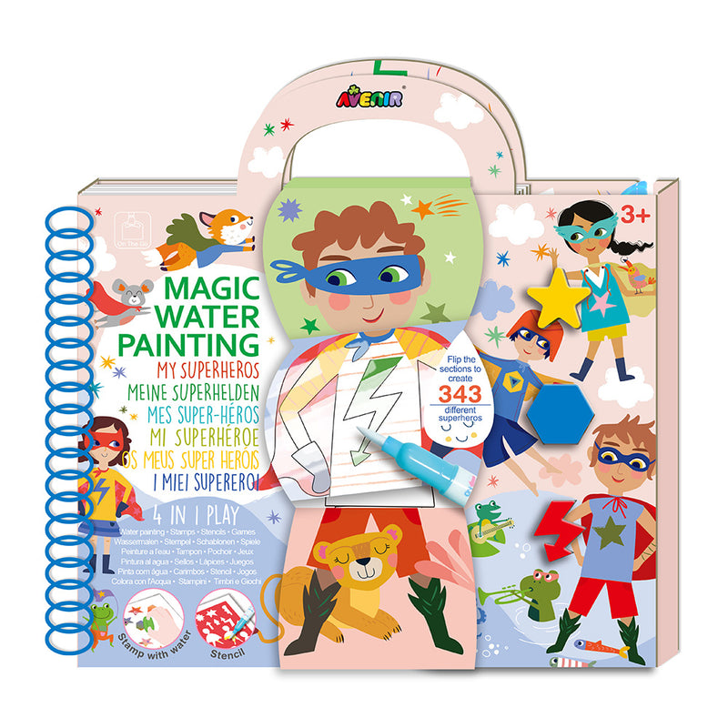 Avenir - Magic Water Painting - Superheroes - Limolin 