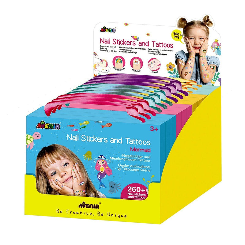 Avenir - Nail Stickers & Tattoo PDQ (12Pcs/Display) - Limolin 