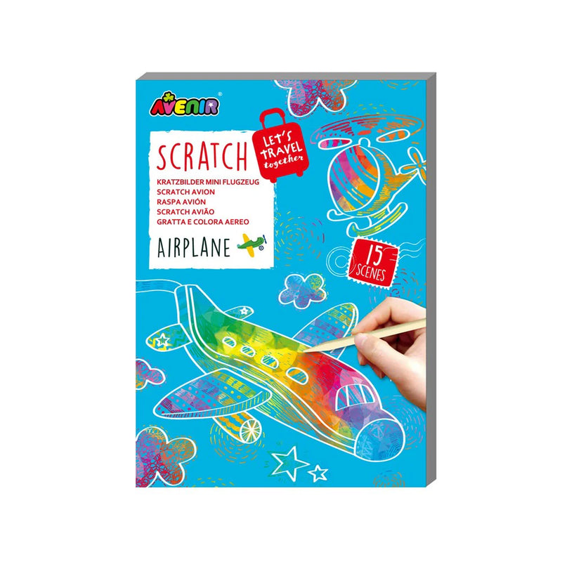 Avenir - Scratch Mmini Book - AIRPLANE (12 PCS) - Limolin 
