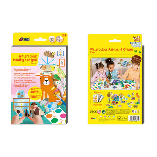 Avenir - Watercolour Painting & Origami (8Pcs/Display-4 Asst) - Limolin 