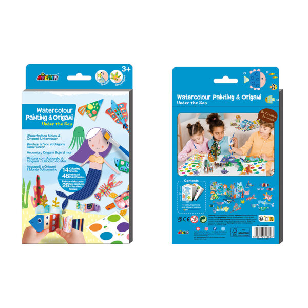 Avenir - Watercolour Painting & Origami (8Pcs/Display-4 Asst) - Limolin 