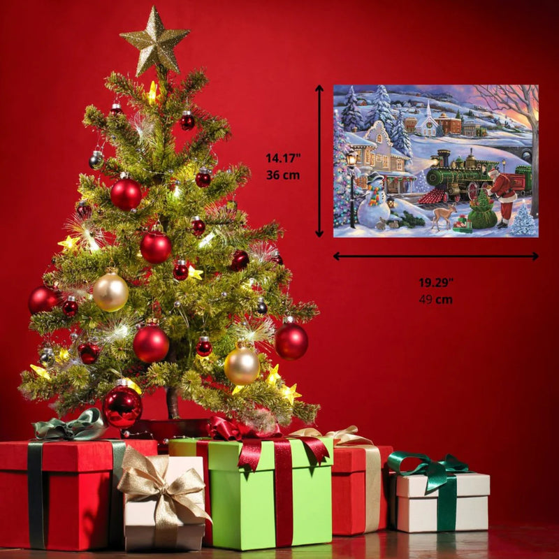 Clementoni - PZ500: CHRISTMAS TRAIN