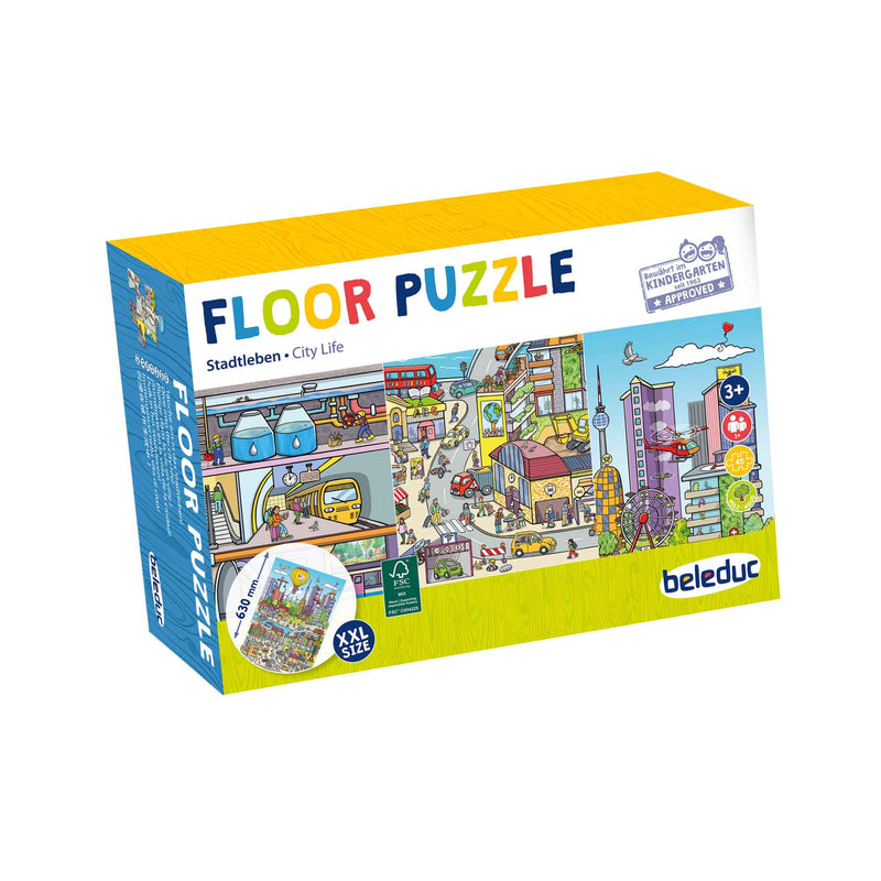 Beleduc - Floor Puzzle "city Life"