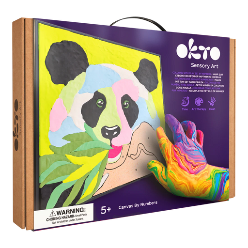 OKTO - COLORING WITH CLAY BY NUMBERS - PANDA - Limolin 