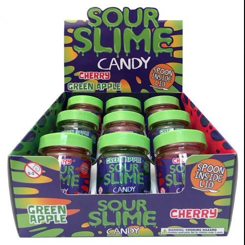 BAW - SLIME in JAR - CHERRY APPLE SOUR CANDY TIN - CDU - Limolin 