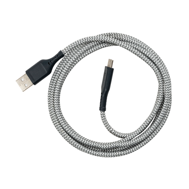 Ventev - Charge & Sync USB-C to USB-A Cable 2x the copper for faster charging 6ft - Gray