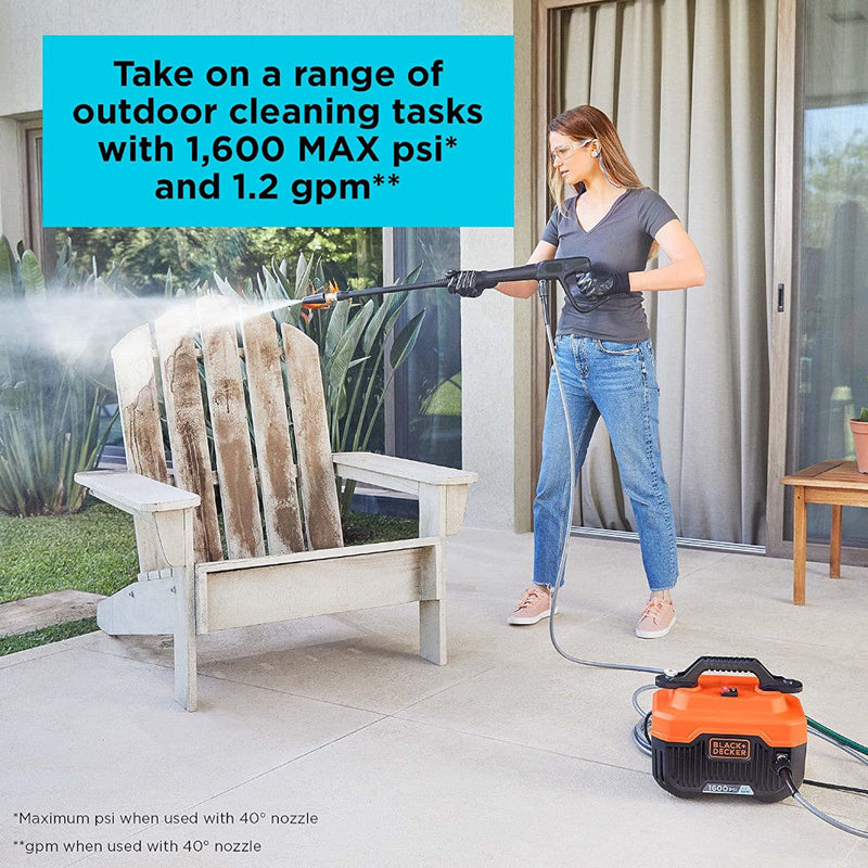 BLACK+DECKER - BEPW1600 - Electric Cold-Water Pressure Washer
