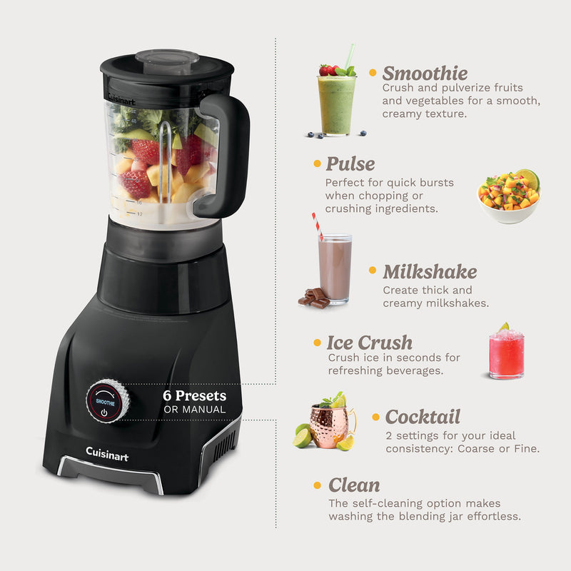 Cuisinart - Hurricane® 48-oz Glass Jar Blender | BL-200BKC