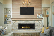 Napoleon - Ascent Linear Natural Gas Fireplace - BL56NTE (BL56NTE) - installed room view. Shown with a finishing configuration; optional kits are sold separately.