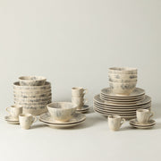 Madeira - Cream 30-piece Dinnerware Set with Coffee Cup and Saucer