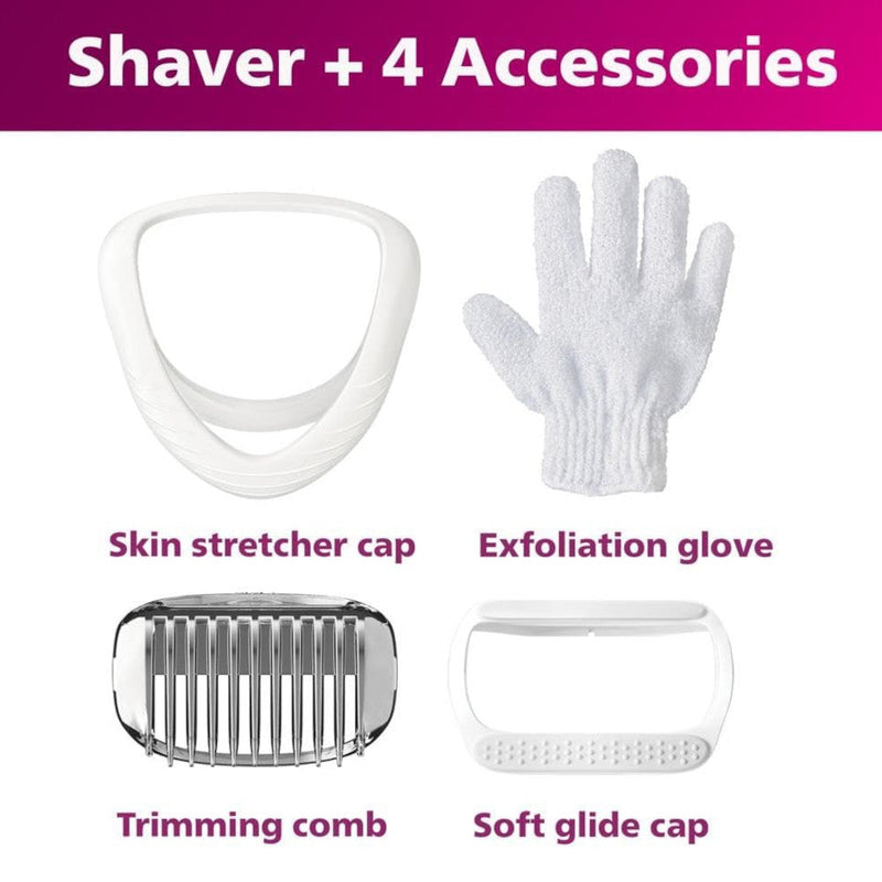 Philips Lady Shaver Series 6000 BRL136/00, Wet & Dry — New, Box Wear Possible