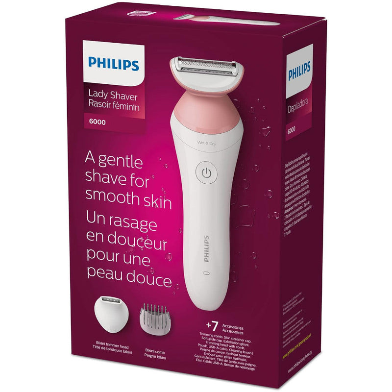 Philips Lady Shaver Series 6000 BRL146/00, Wet & Dry — New, Box Wear Possible