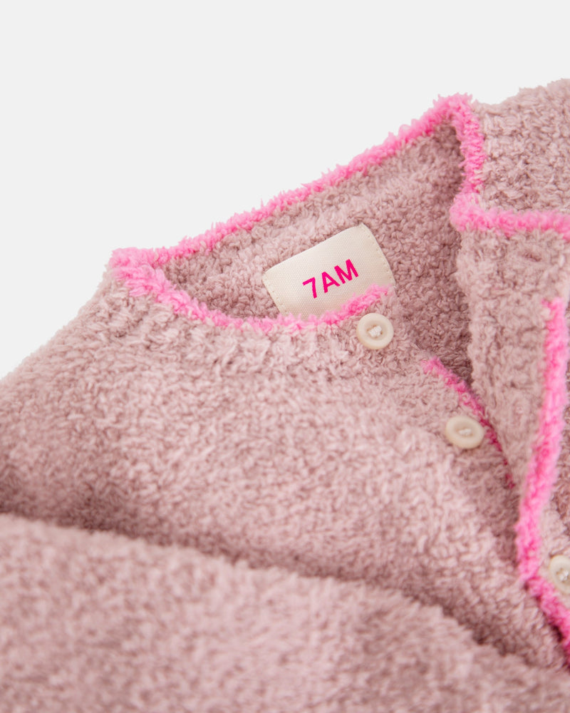 7AM - Boxy Long Sleeved Jumpsuit - Fuzzy