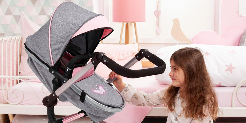 Bayer Design - Neo Vario - Dolls Pram - Butterfly - Limolin 