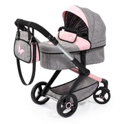 Bayer Design - Xeo - Dolls Pram - Grey - Limolin 