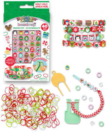 Rainbow Loom - CHRISTMAS - HOLLY JOLLY BEADMOJI