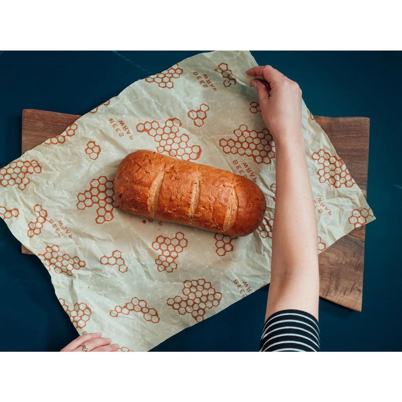 Bees Wrap - Bee-Hive Bread Wrap 43X58cm/17X23" Honeycomb - Limolin 