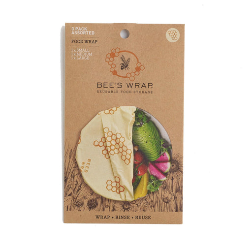 Bees Wrap - Bee-Hive Wrap Set 3/St Assorted Sizes Honeycomb - Limolin 