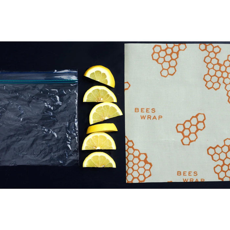 Bees Wrap - Bee-Hive Wrap Set 3/St Assorted Sizes Honeycomb - Limolin 