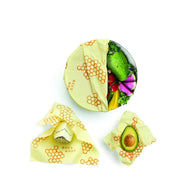 Bees Wrap - Bee-Hive Wrap Set 3/St Assorted Sizes Honeycomb - Limolin 