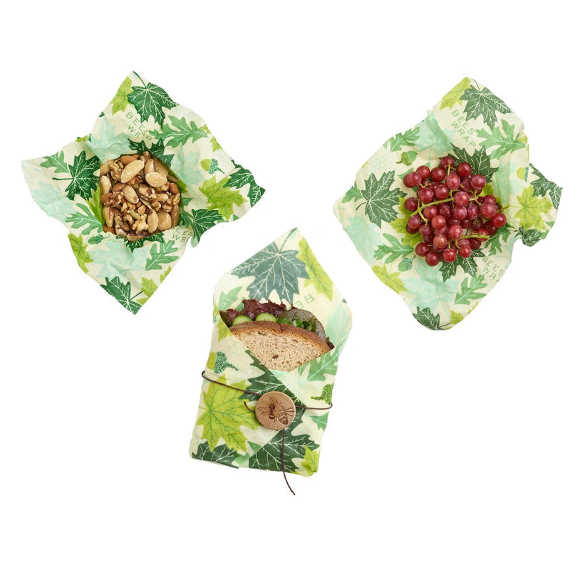 Bees Wrap - Forest Floor Lunch Pack 3/St Assorted Sizes - Limolin 
