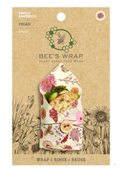 Bees Wrap - Meadow Magic Sandwich Wrap 32.5cm/13" Plant-Based - Limolin 