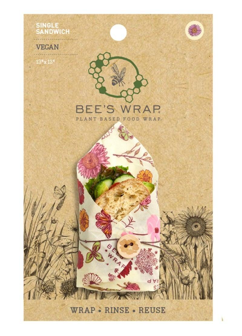 Bees Wrap - Meadow Magic Sandwich Wrap 32.5cm/13" Plant-Based - Limolin 