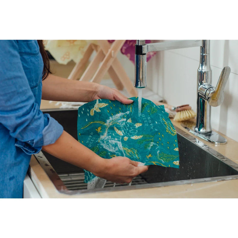 Bees Wrap - OCEAN Wrap Set 3/ST Assorted Sizes Ocean Blue - Limolin 