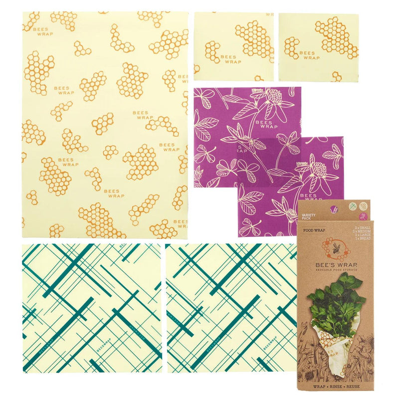 Bees Wrap - Variety Pack Wrap 7/ST Assorted Size/Design - Limolin 
