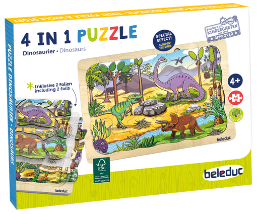 Beleduc - LAYER PUZZLE "DINO" - Limolin 