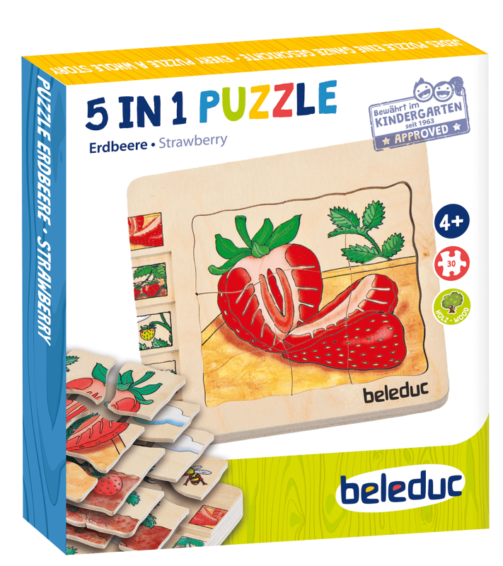 Beleduc - Layer Puzzle - Strawberry - Limolin 