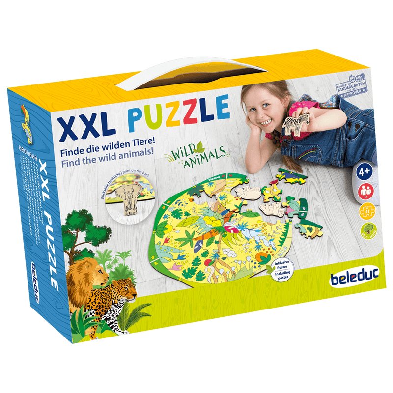Beleduc - XXL Puzzle "Wild Animals" - Limolin 