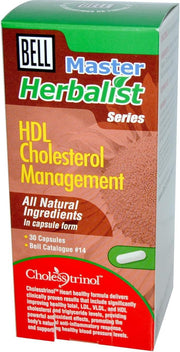 Bell - Cholesterol Control - 30 caps - HDL Cholesterol Management by Bell Lifestyle Products, INC - Limolin 