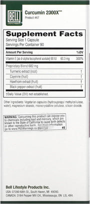 Bell - Curcumin 2000X - 90 caps - Limolin 