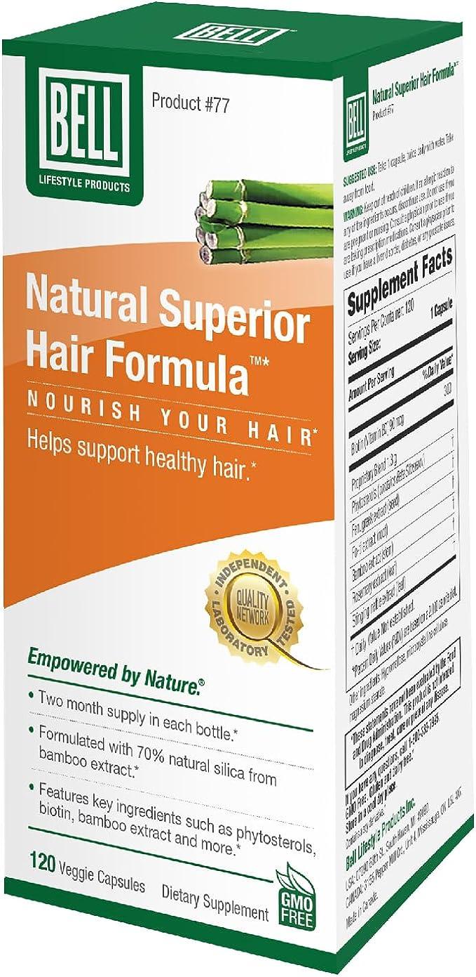 Bell - Hair Formula for Men & Women, 120 caps - (625 mg ) Helps Support Healthy Hair Growth - Limolin 