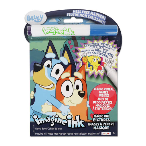 Bendon - BLUEY - IMAGINE INK MAGIC INK PICTURES - BILINGUAL - Limolin 