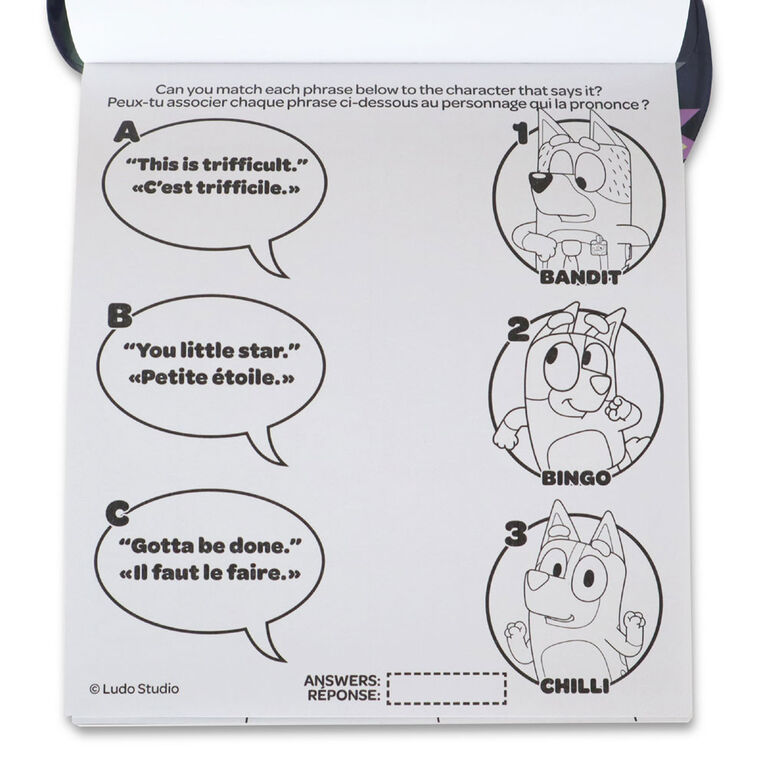 Bendon - BLUEY - IMAGINE INK MAGIC INK PICTURES - BILINGUAL - Limolin 