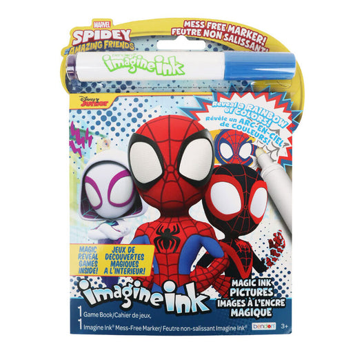 Bendon - SPIDEY & AMAZING FRIENDS - IMAGINE INK MAGIC INK PICTURES - BILINGUAL - Limolin 