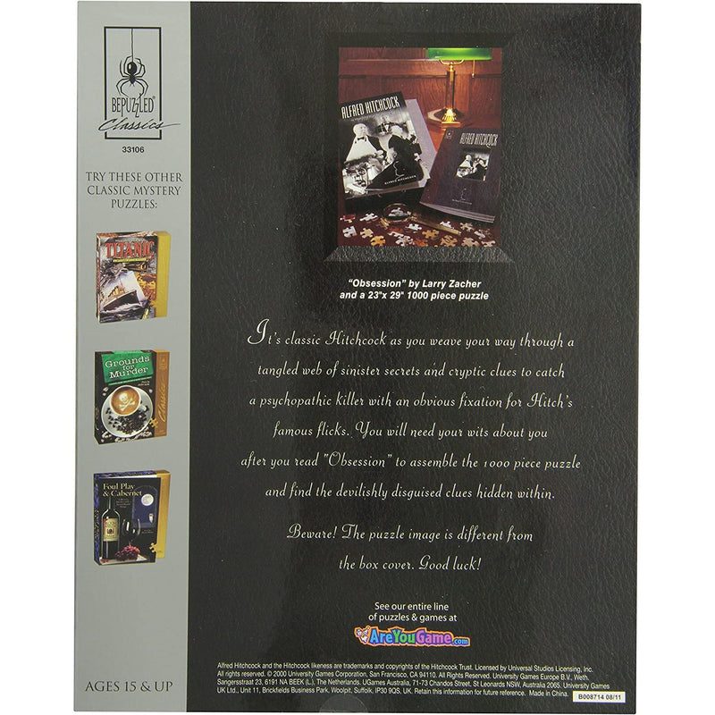 Bepuzzled - 1000-Piece Puzzle (Alfred Hitchcock) - Limolin 