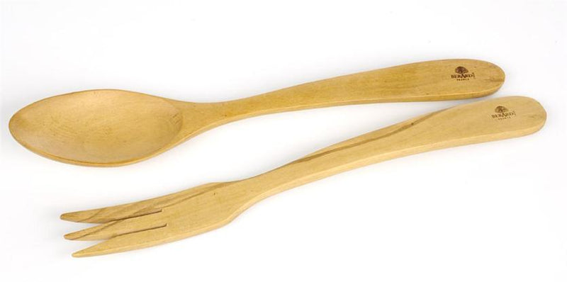 Berard - CONTOUR Salad Servers Curved 30cm/12", Olivewood 2pc Set - Limolin 