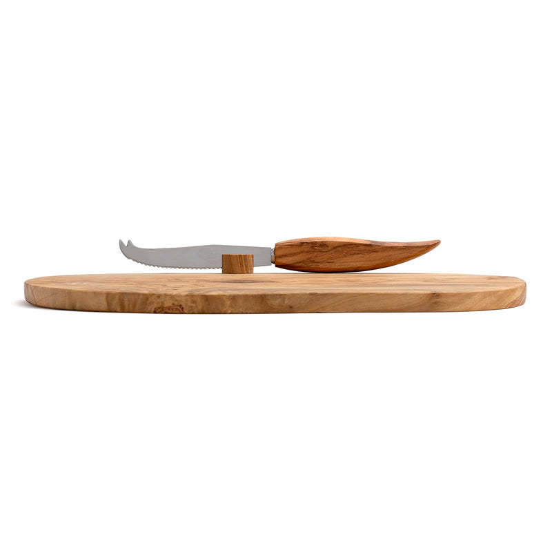 Berard - Cheeseboard & Knife Set 33x18cm/13x7", Olivewood - Limolin 