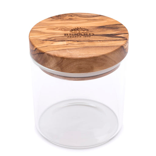 Berard - Glass Jar w/Lid 10x11cm /4x4.25", 0.4L/13.5oz Olivewood - Limolin 