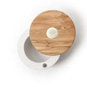 Berard - Round Salt Keeper MILLENARI White D10x7cm - Limolin 