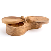 Berard - Salt Keeper Double 18x4.4x7.6cm/7x1.75x3", Olivewood - Limolin 