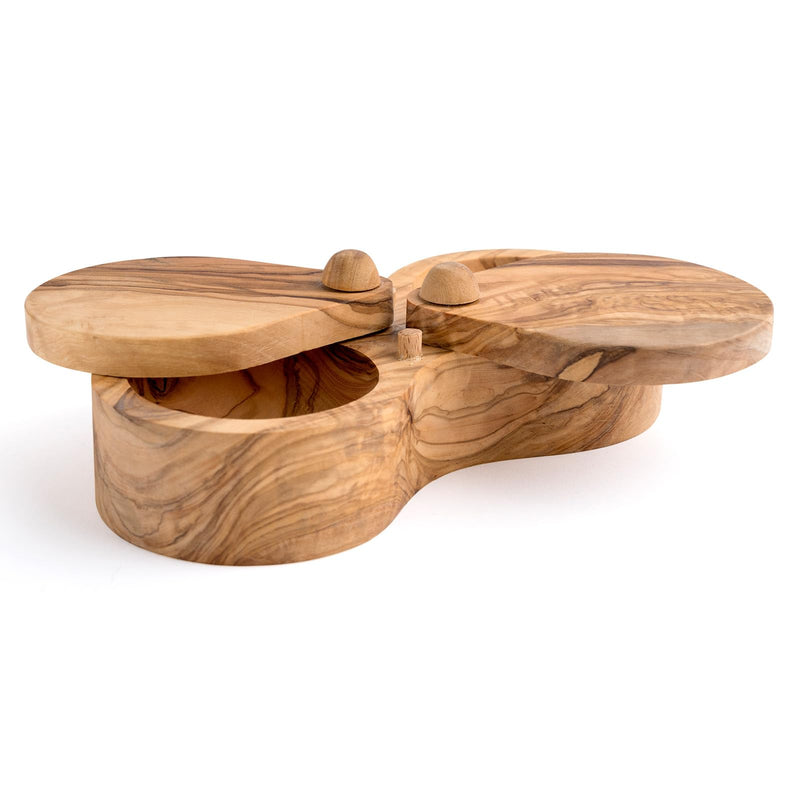Berard - Salt Keeper Double 18x4.4x7.6cm/7x1.75x3", Olivewood - Limolin 