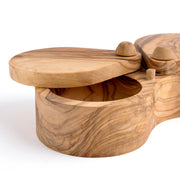 Berard - Salt Keeper Double 18x4.4x7.6cm/7x1.75x3", Olivewood - Limolin 