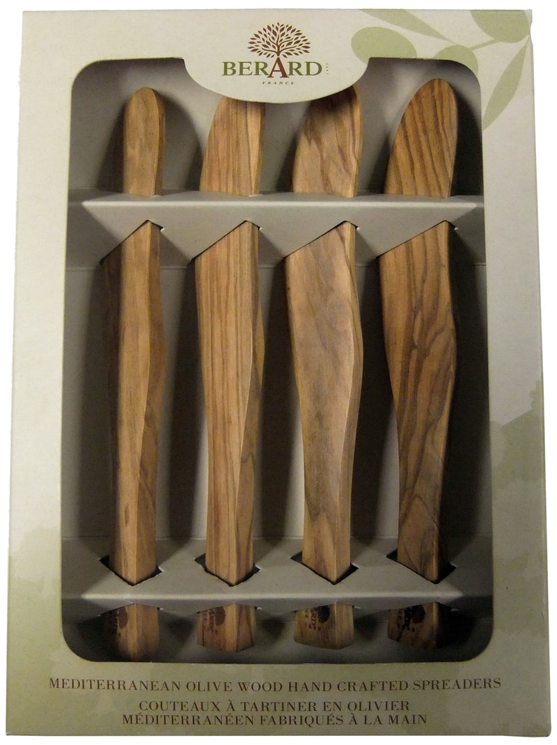 Berard - Spreader Set 17.5cm/7", Olivewood 4pc Set - Limolin 
