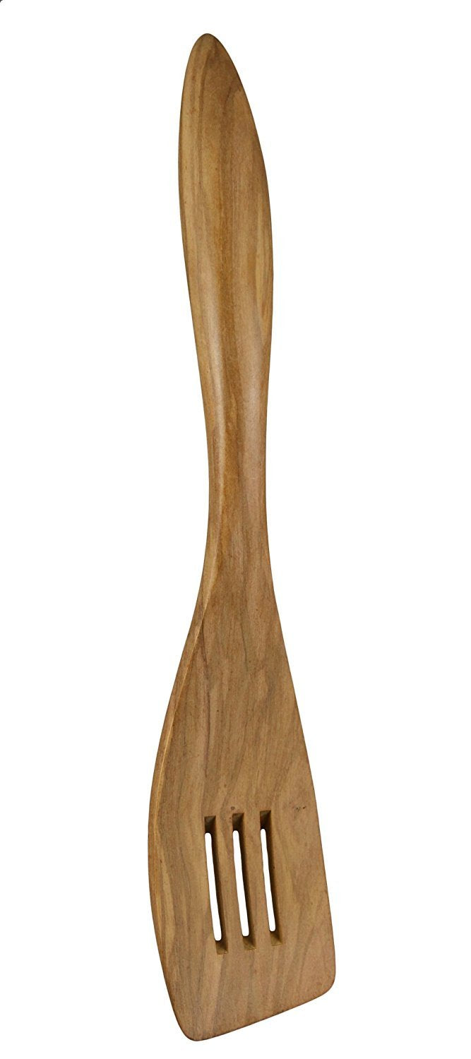 Berard - TERRA Spatula Slotted 32cm/12.5", Olivewood - Limolin 