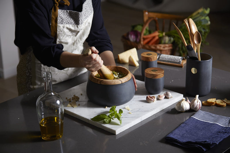 Berard - Tool Caddy MILLENARI Grey Pot D12x16cm - Limolin 